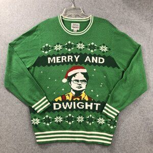Sweater Size XL Dwight Ugly Christmas The Office Schrute Merry Party Green Funny